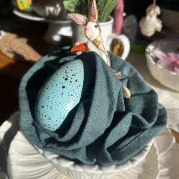 Light Aquamarine Speckled Egg