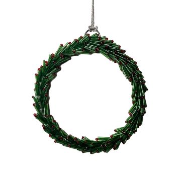 Green Bead Wreath