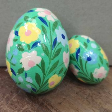 Green Winkle Hand Crafted Egg