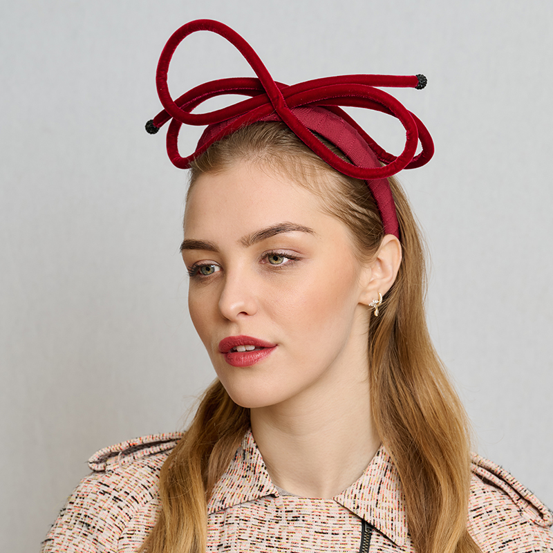 Red Bow Headband